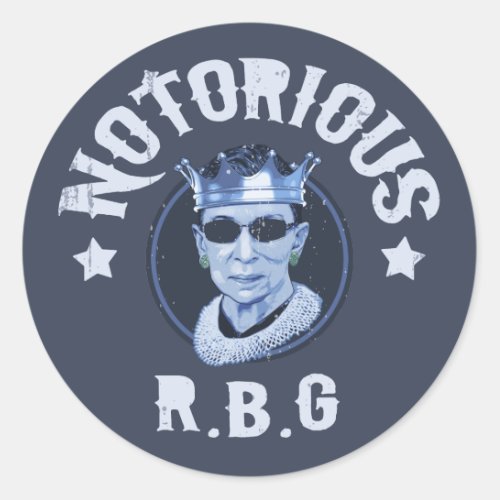 Notorious RBG III Classic Round Sticker