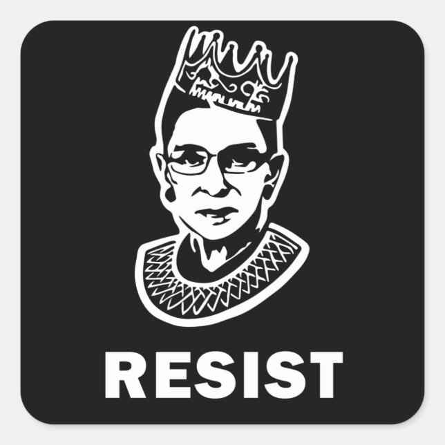 Notorious RBG - Inspired by Her Fight for Equality Square Sticker (Front)
