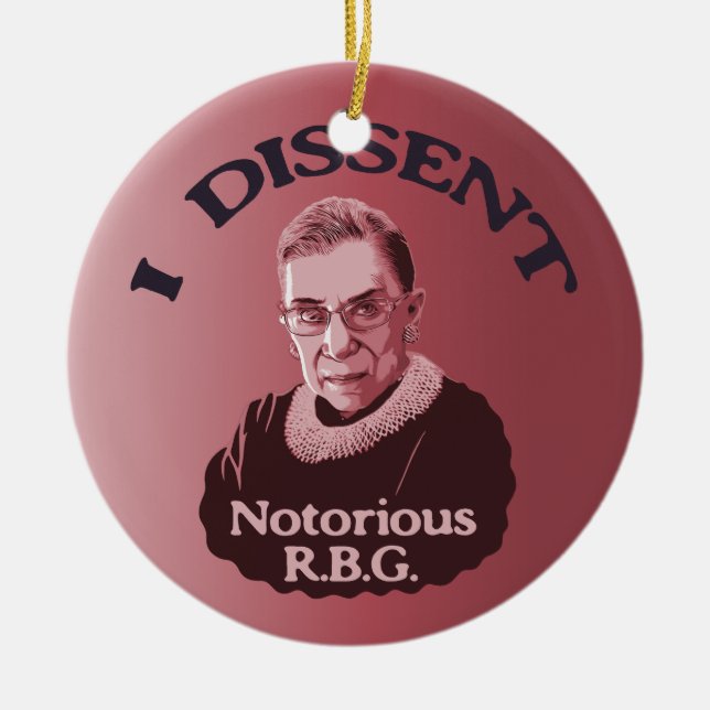 Notorious RBG -p Ceramic Ornament (Front)