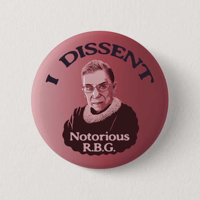 Notorious RBG -p Pinback Button (Front)