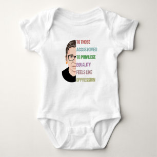 Notorious RBG Poster, Ruth Bader Ginsburg Baby Bodysuit