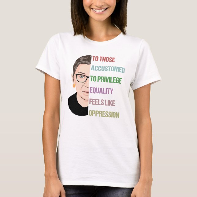 Notorious RBG Poster, Ruth Bader Ginsburg T-Shirt (Front)