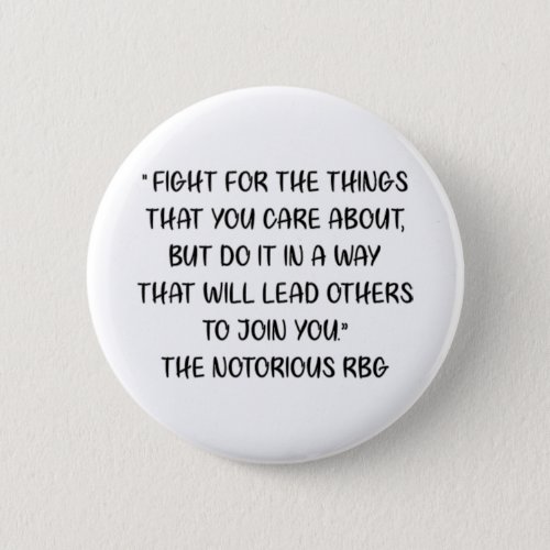 Notorious RBG Quote Button