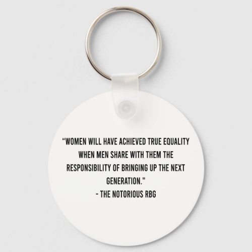 Notorious RBG Quote Keychain