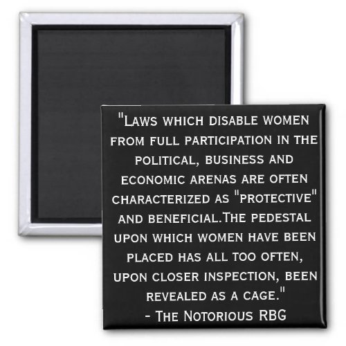 Notorious RBG Quote Magnet
