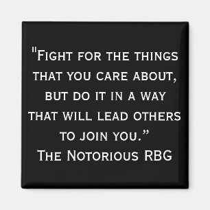 Notorious RBG Quote Magnet
