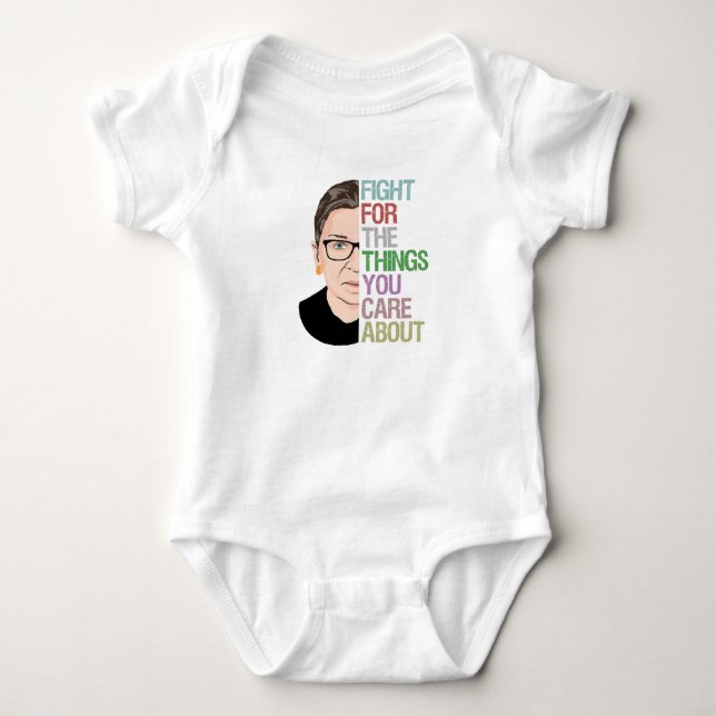 Notorious RBG Ruth Bader Ginsburg Baby Bodysuit (Front)