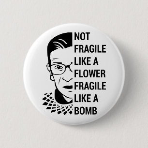 Notorious RBG, Ruth Bader Ginsburg, Feminist RBG Button