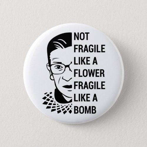 Notorious RBG Ruth Bader Ginsburg Feminist RBG Button