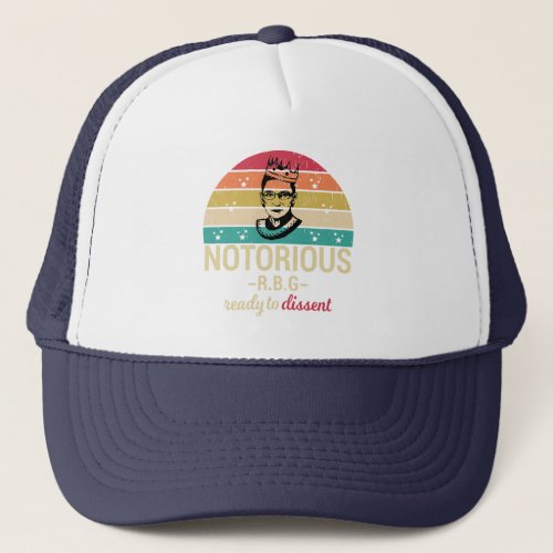 Notorious RBG Ruth Bader Ginsburg Girl Power Trucker Hat