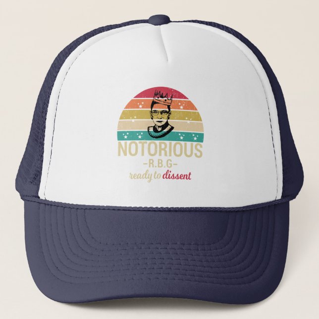 Notorious RBG, Ruth Bader Ginsburg, Girl Power Trucker Hat (Front)