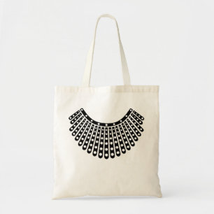 Notorious RBG, Ruth Bader Ginsburg, RBG Collar Tote Bag