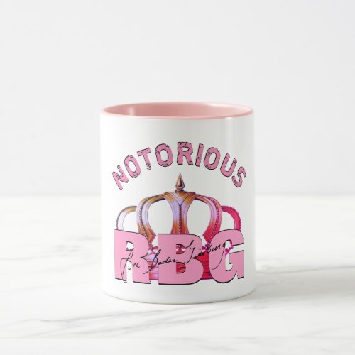 Notorious RBG Ruth Bader Ginsburg Signature Mug