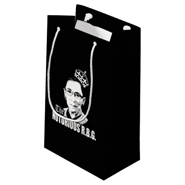 Notorious RBG Small Gift Bag (Back Angled)