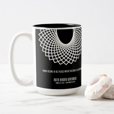 Notorious RBG Two-Tone Coffee Mug