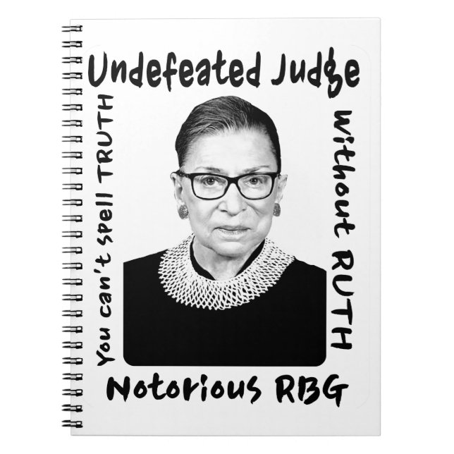 Notorious RBG Undefeated Judge Notebook (Front)