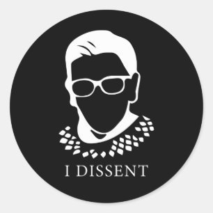 Notorious RBG - Vintage Feminist Power Tribute Classic Round Sticker