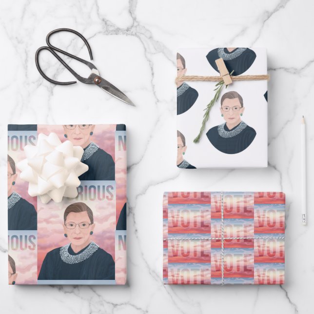 Notorious RBG Wrapping Paper (Front)