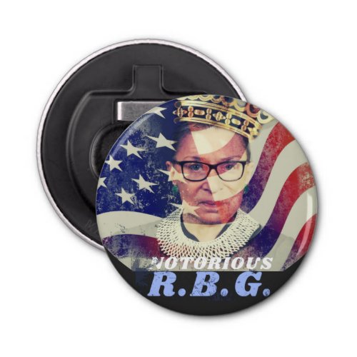 Notorious RGB Ruth Bader Ginsburg Liberal Feminist Bottle Opener