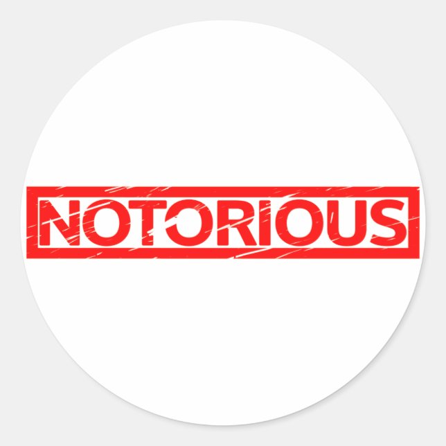 Notorious Stamp Classic Round Sticker (Front)