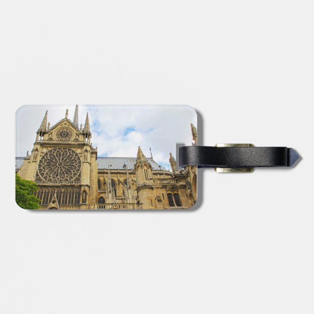 Notre dam luggage tag (Back Horizontal)