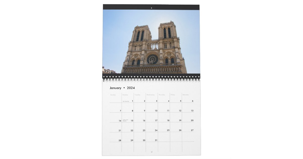 Notre Dame and Sainte-Chapelle Calendar 2014 | Zazzle