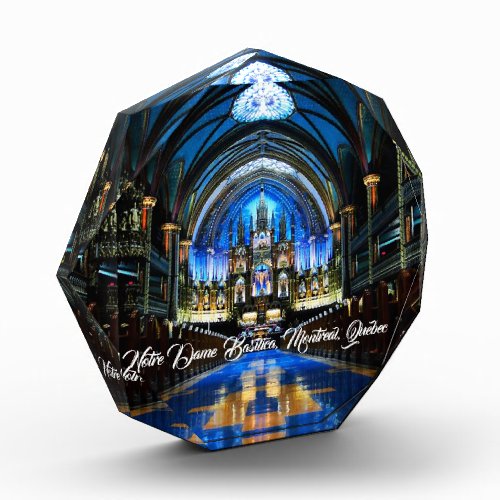 Notre Dame Basilica Acrylic Award