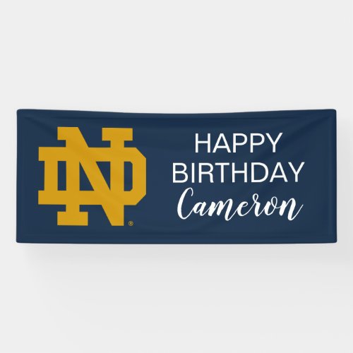 Notre Dame  Birthday Banner