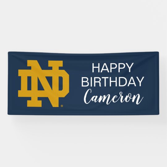 Notre Dame | Birthday Banner | Zazzle.com