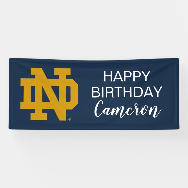 Notre Dame | Birthday Banner | Zazzle