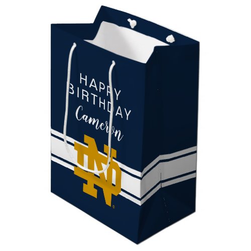 Notre Dame  Birthday Medium Gift Bag