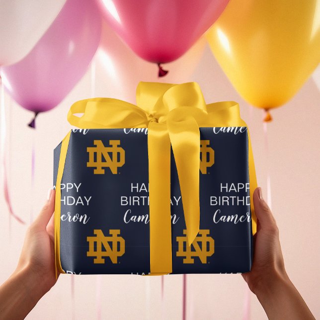 Notre Dame | Birthday Wrapping Paper (Wrapping paper on gift)