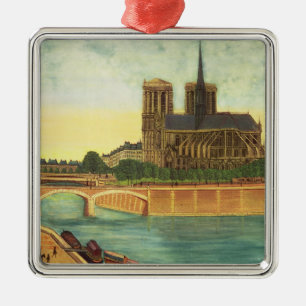 Notre-Dame c.1933 Metal Ornament