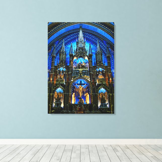 Notre Dame Cathedral Altar Canvas Print (Insitu(Wood Floor))