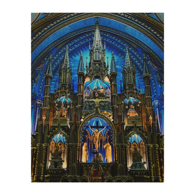 Notre Dame Cathedral Altar Wood Wall Art (Front)