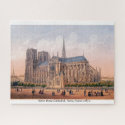 Cathédrale Notre-Dame c1870 Paris, France Puzzle