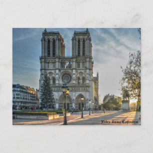 Notre Dame Cathedral Holiday Postcard