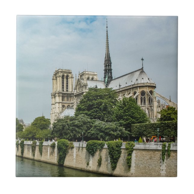 Notre Dame Cathedral in Paris Ceramic Tile (Front)
