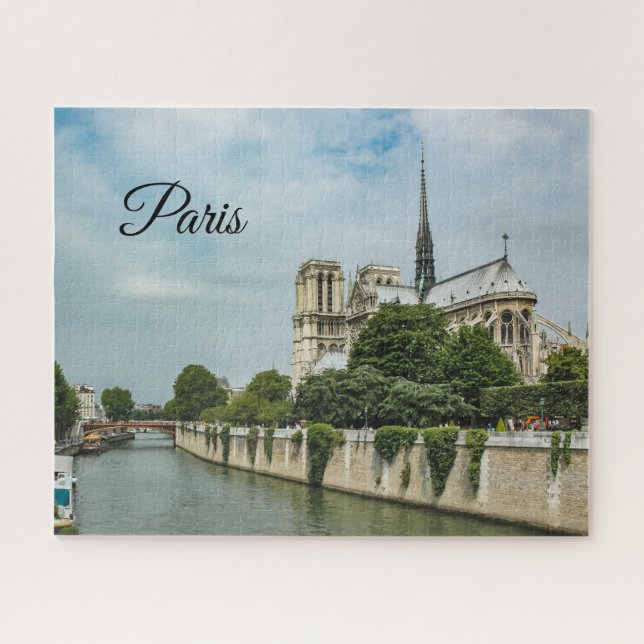 Notre Dame Cathedral in Paris Jigsaw Puzzle (Horizontal)