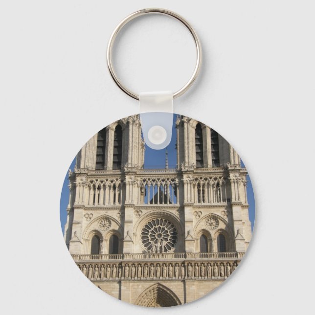 Notre Dame Cathedral in Paris Keychain (Front)
