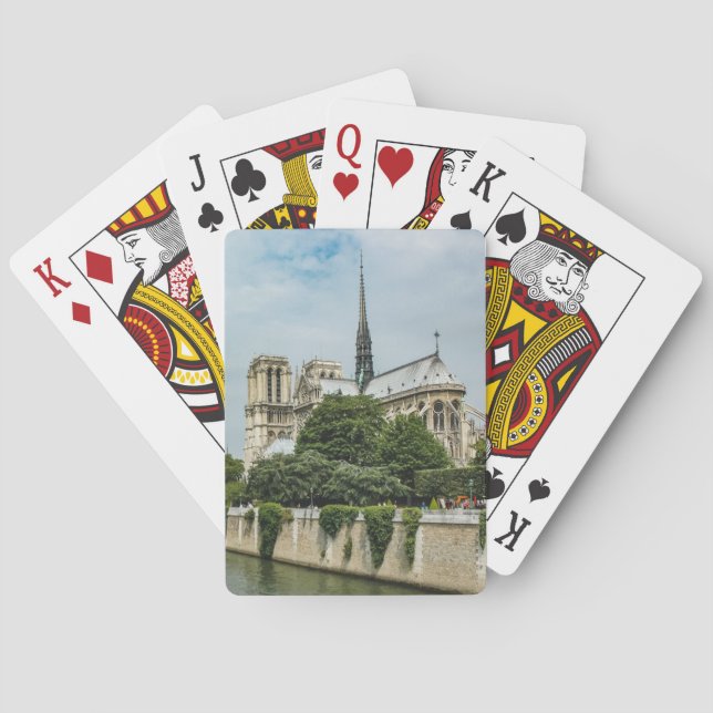 Notre Dame Cathedral in Paris Poker Cards (Back)
