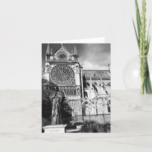 Notre Dame Cathedral Paris  blank note card