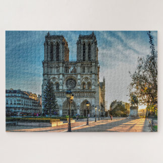 Notre Dame Cathedral Paris Christmas 20" x 30" Jigsaw Puzzle