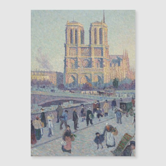 Notre Dame Cathedral Paris France Classic Painting (Front)