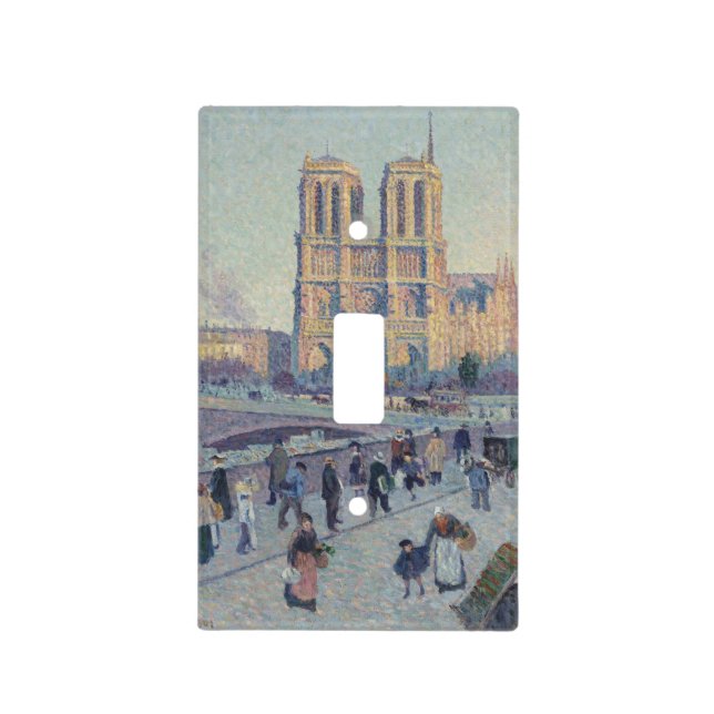 Notre Dame Cathedral Paris France Classic Painting Light Switch Cover (Front)