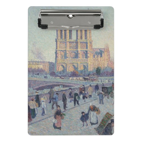 Notre Dame Cathedral Paris France Classic Painting Mini Clipboard
