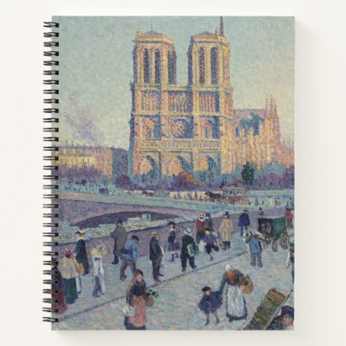 Notre Dame Cathedral Paris France Classic Painting Notebook