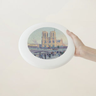 Notre Dame Cathedral Paris France Classic Painting Wham-O Frisbee