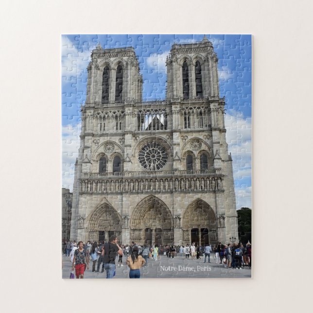 Notre Dame Cathedral, Paris, France Jigsaw Puzzle (Vertical)