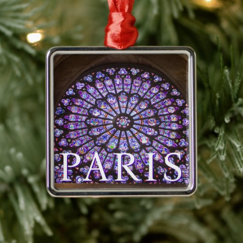 Notre Dame Cathedral  Paris France Metal Ornament